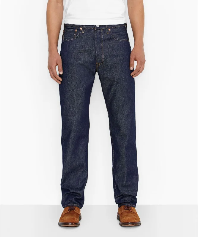 Exclusive Access Levi's Men's 501 Original Shrink-To-Fit Jeans - Rigid Blue Denim