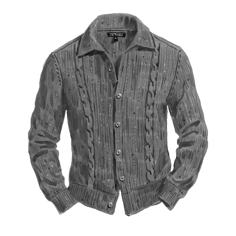 Weekend Bargains to Indulge In Cable Knit Silk Blend Cardigan