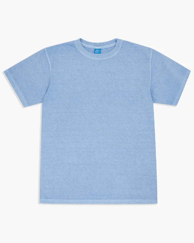 Stock Up and Save Good On S/S Crew Tee - Pigment Dyed Sax