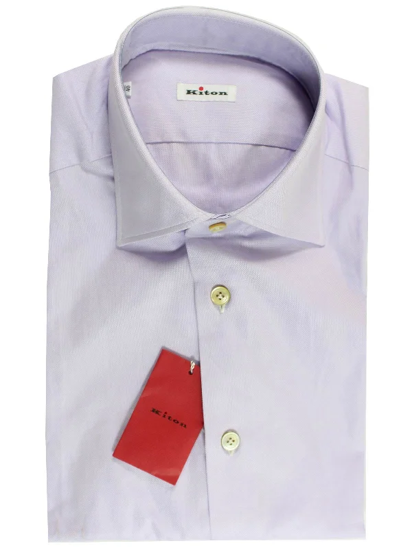 Celebrate the Weekend with Discounts Kiton Dress Shirt Lilac Spread Collar - Sartorial 40 - 15 3/4 SALE Celebrate the Weekend with Discounts Kiton Dress Shirt Lilac Spread Collar - Sartorial 40 - 15 3/4 SALE