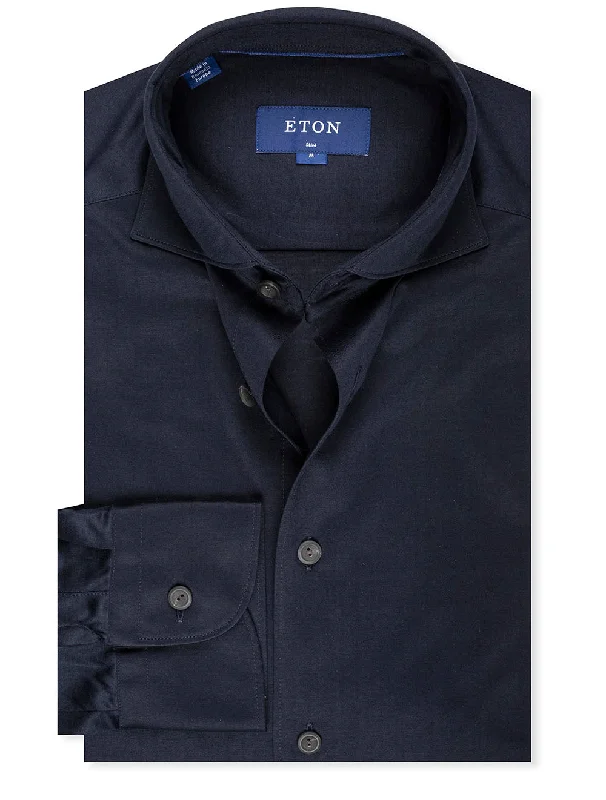 Clearance Sale Slim Fit Jersey Shirt Navy