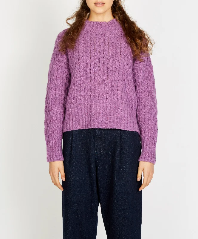 Midnight Madness Irish - Liberty Diamond Crew Neck - Orchid