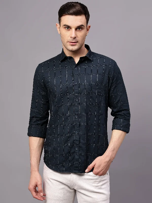 Crazy Deal Men's Dark Green Casual Medium Checks Half sleeve Shirt