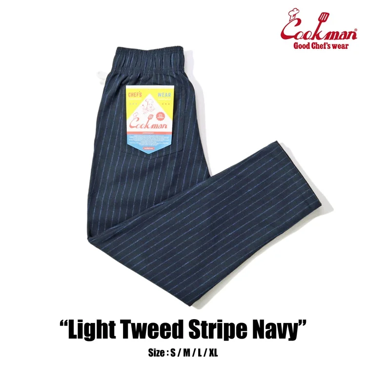 Stock Up and Save Cookman Chef Pants - Light Tweed Stripe : Navy