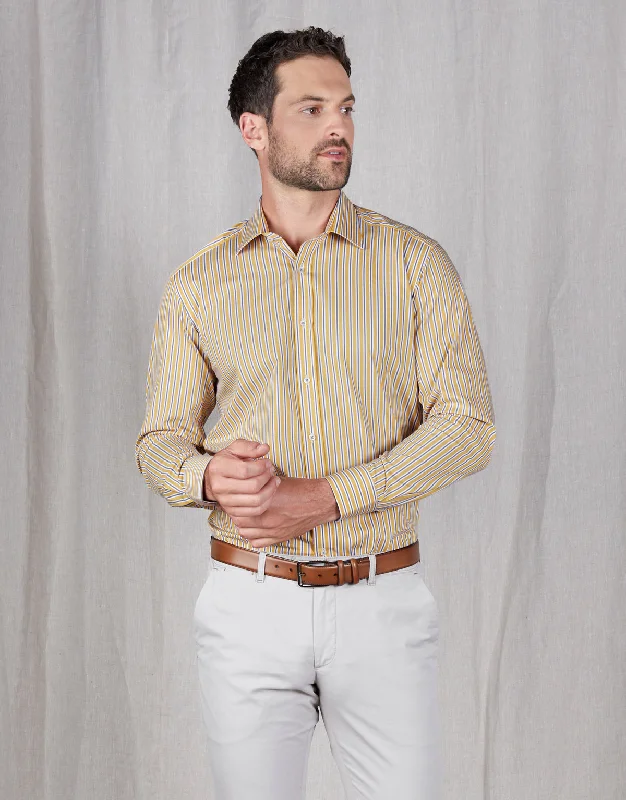 Mega Discount London Yellow Stripe Shirt