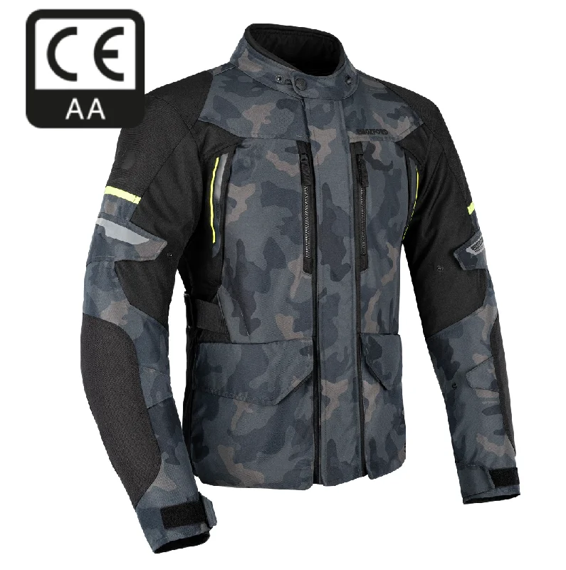 Don't Delay Calgary Waterproof Camo Biker Jacket with Elbow & Shoulder Armour by Oxford