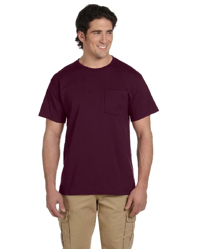 Super Deal Jerzees 50/50 Pocket T-Shirt | Maroon