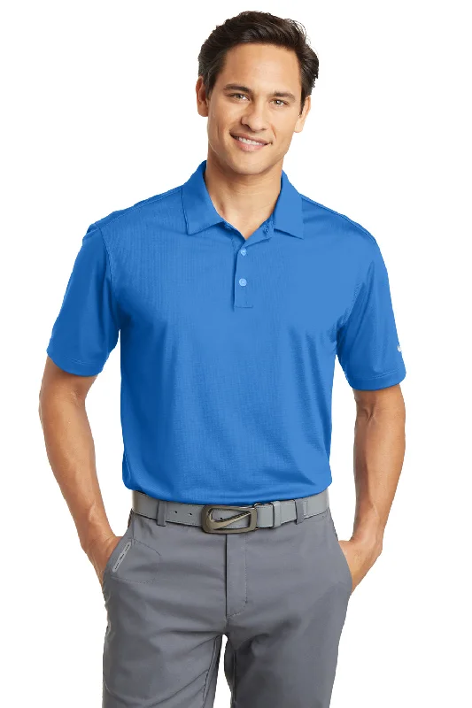 Make Your Weekend Count with Savings Nike Mens Dri-Fit Moisture Wicking Short Sleeve Polo Shirt - Brisk Blue