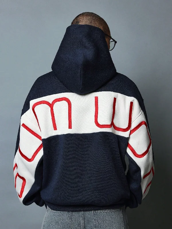 Markdowns Regular Fit Overhead Hoodie With Back Large Embroidery