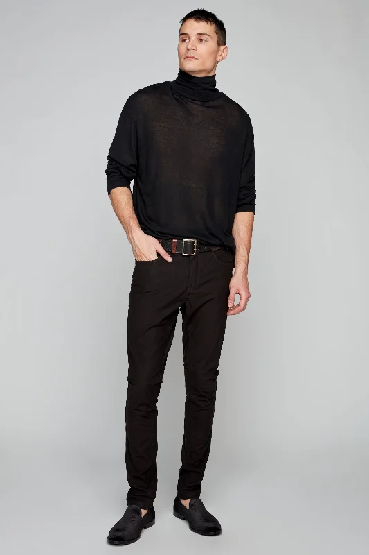 Weekend Bargains to Love 5 Pocket Slim Fit Pants - Black