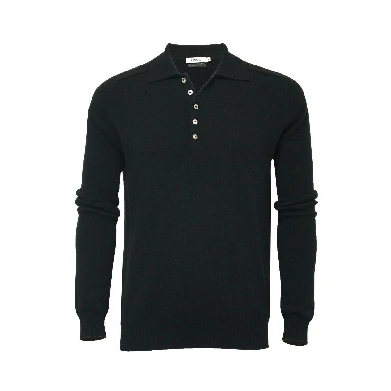 Today Only Cashmere Polo Neck Sweater Porter Black