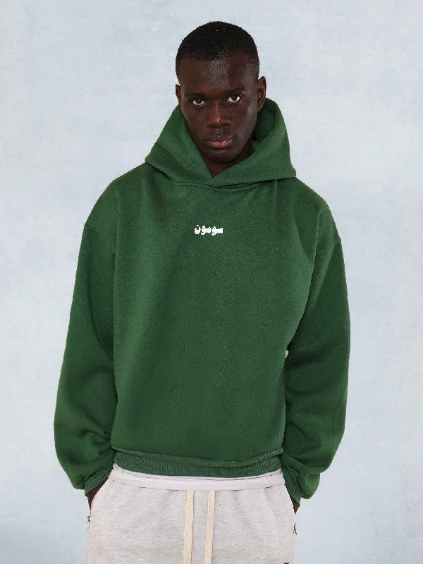 Today's Special Regular Fit Overhead Hoodie With Arabic Graphic Print
