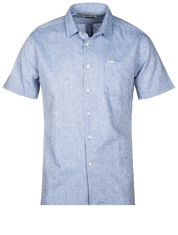 Year-End Sale Nelson Short Sleeve Summer Shirt Blue