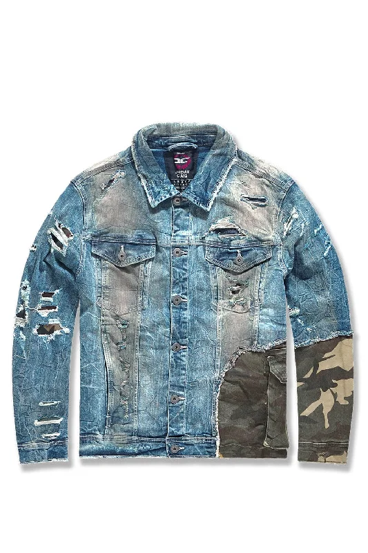 Reduced Price Devotion Denim Trucker Jacket (Woodland)
