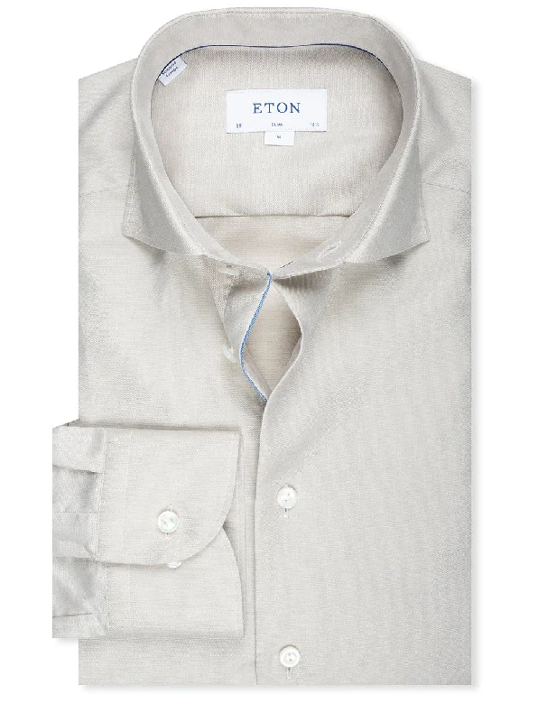 Extra Discount Slim Fit Cotton Linen Shirt Grey