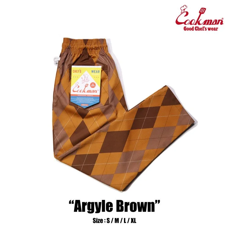 Instant Savings Cookman Chef Pants - Argyle Brown