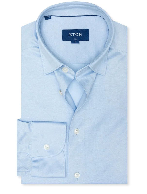 Shop and Save Slim Fit Jersey Shirt Blue