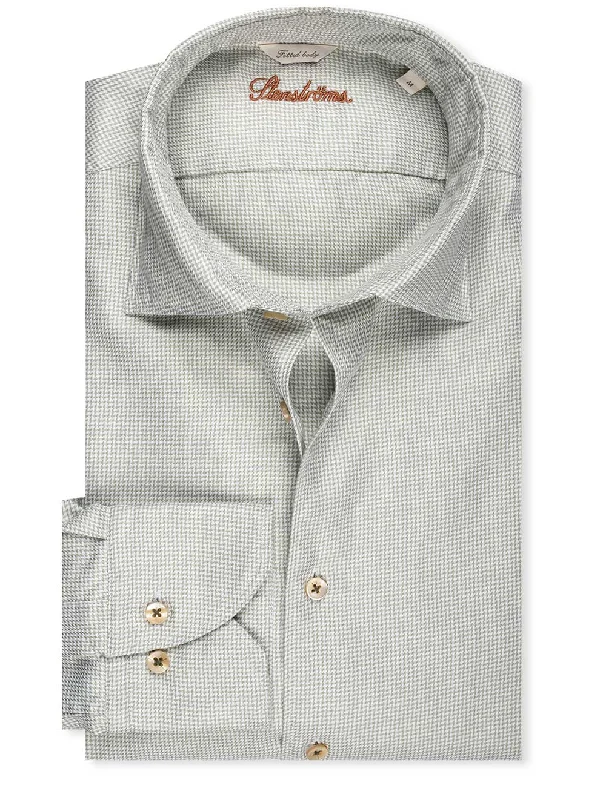 Can't Beat Washed Houndstooth Shirt Green