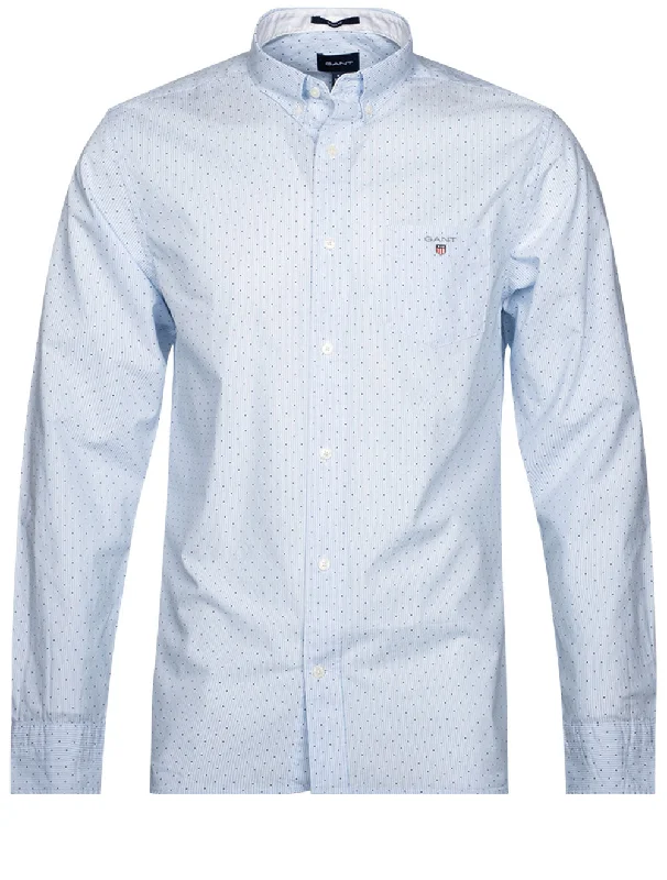 Weekend Specials to Love Regular Banker Dot Buttondown Capri Blue