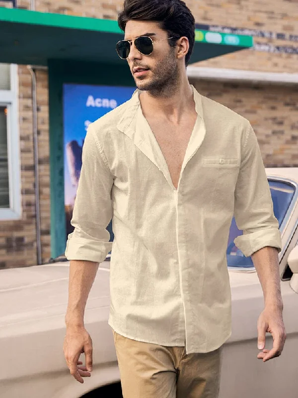 Price Meltdown Breathable Button Up Linen Shirt (US Only)