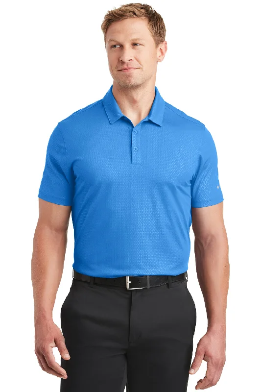 Value Deals Nike Mens Dri-Fit Moisture Wicking Short Sleeve Polo Shirt - Brisk Blue