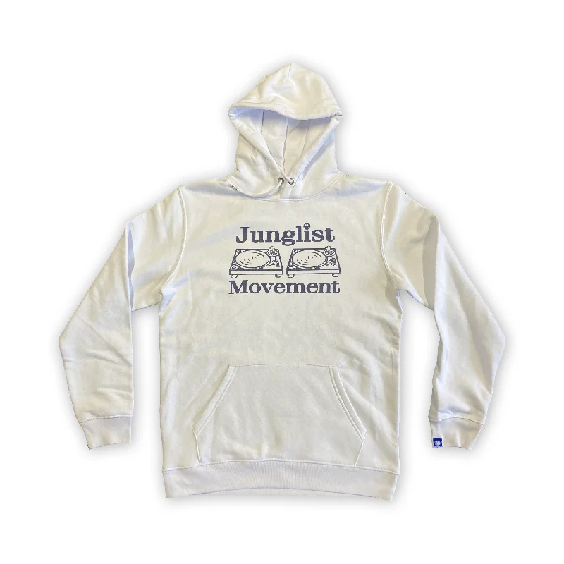 Steals and Deals Junglist Movement Heavyweight Hoodie (White)