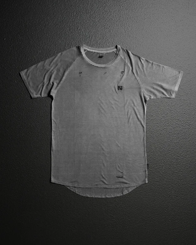 Don’t Miss Out MOTO DISTRESSED TEE - BLACK