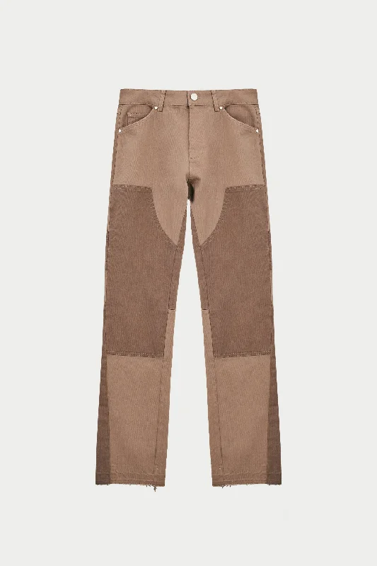 Time-Limited Offer CANVAS CARPENTER TROUSER - BROWN