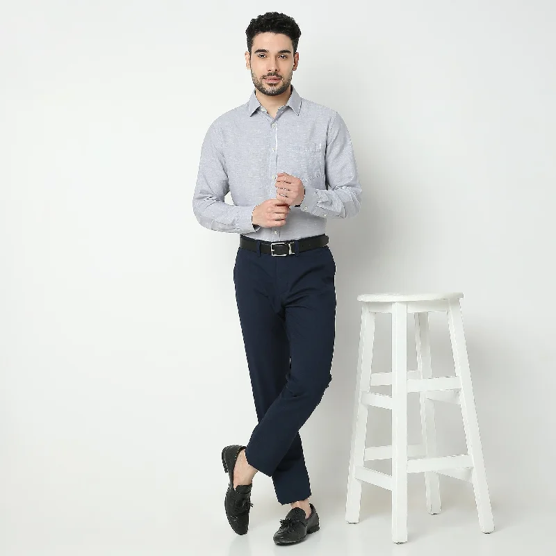 Weekend Discounts to Indulge In Linen Rich - Regular Fit Solid Shirt