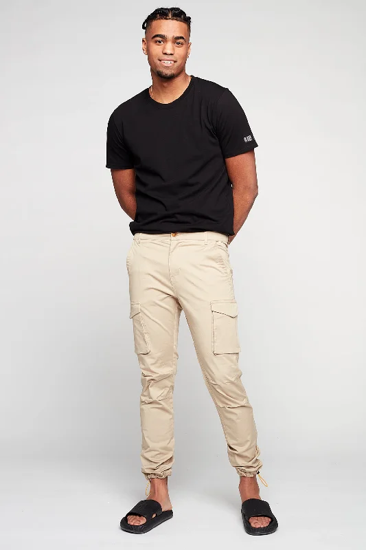 Weekend Savings Extravaganza DEAN -  Slim Fit Cargo Chinos (Convertible Joggers) - Tan