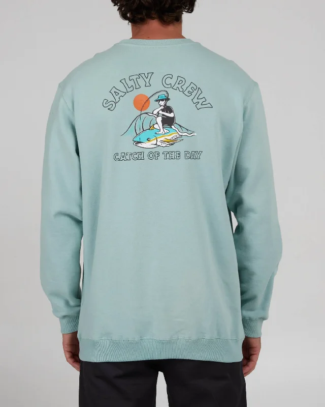 Deep Savings Catch Of The Day Crew Fleece - Mackerel