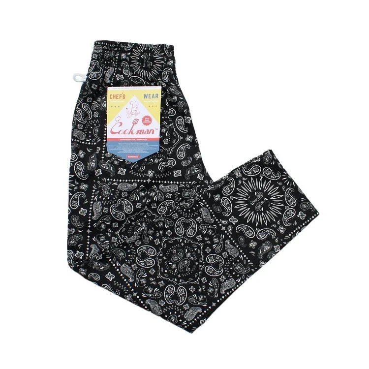 Overstock Cookman Chef Pants - Paisley : Black