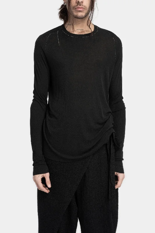 Weekend Discounts to Savor Lightweight wool / silk crewneck ls T-Shirt