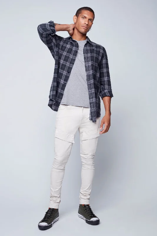Don't Wait DELUXE Straight Fit Cargo Jeans - SAND
