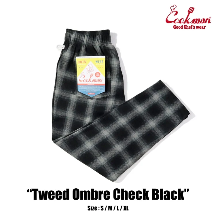Weekend Discounts You Deserve Cookman Chef Pants - Tweed Ombre Check : Black
