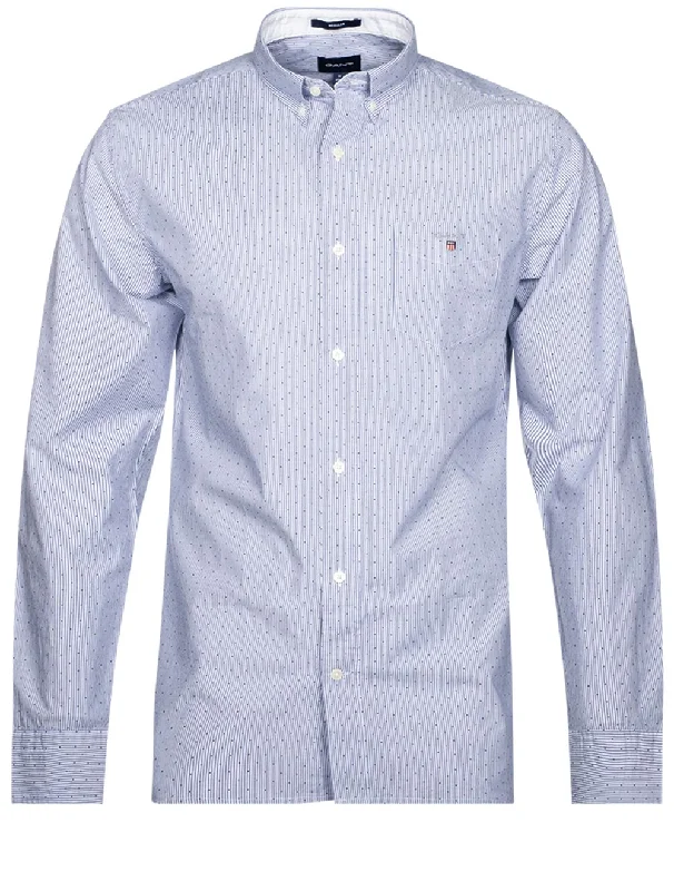 Weekend Discounts to Enjoy Regular Banker Dot Buttondown College Blue