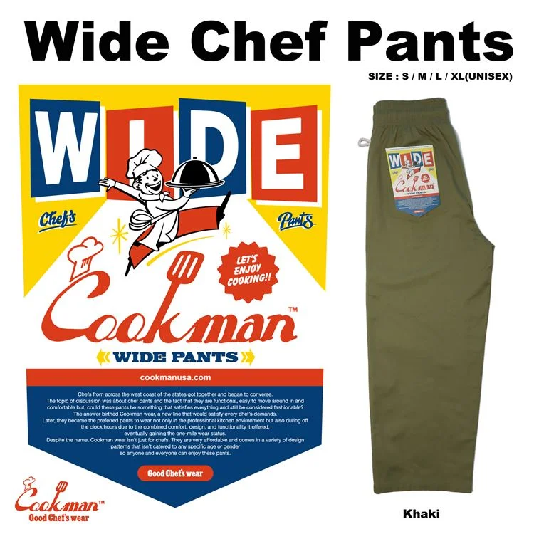 Great Deals Cookman Wide Chef Pants - Olive