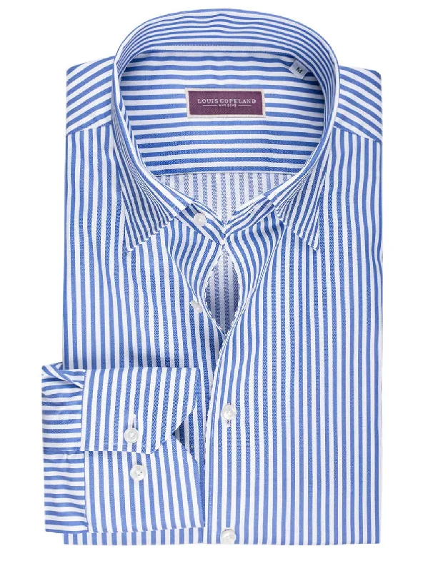 Top Pick Sandford Stripe Button-Down Shirt Blue