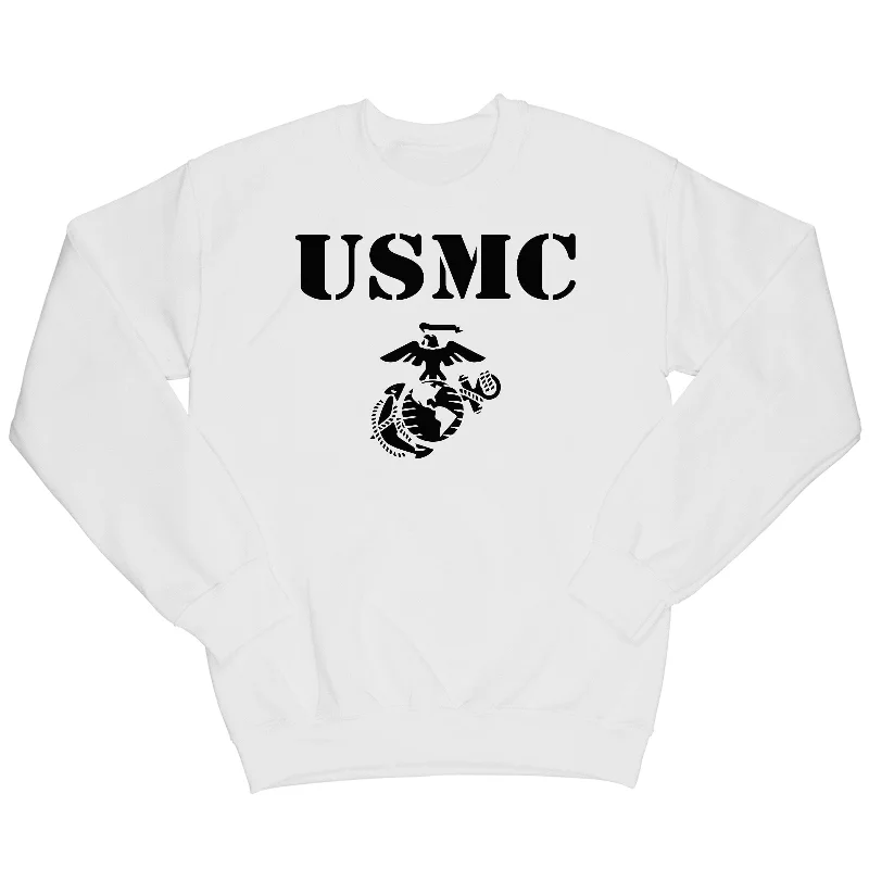 Final Markdown Closeout White USMC EGA Sweatshirt