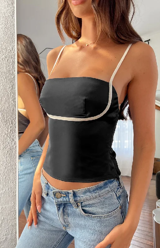 Special Buy Tamra Black Low Back Top