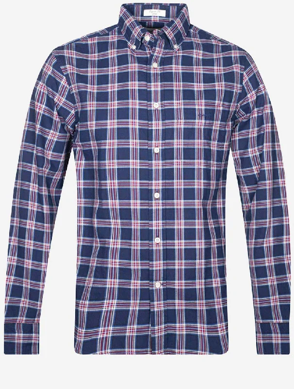 Big Discounts Regular Archive Oxford Check Shirt Classic Blue