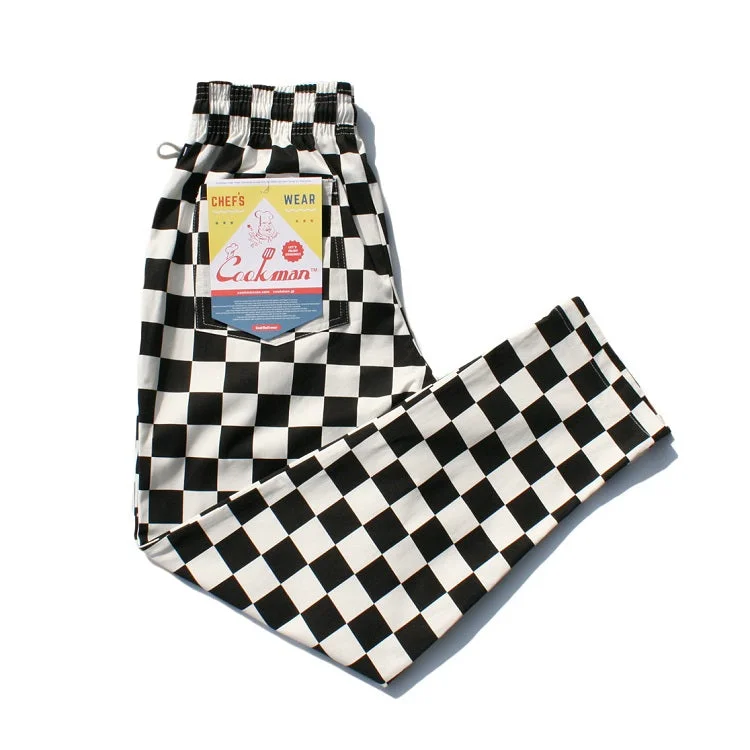 Stock Up Cookman Chef Pants - Checker : Black