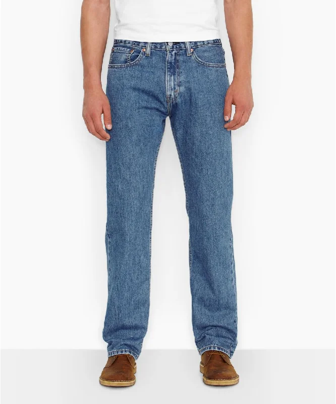 Seasonal Sale Levi’s Men's 505 Regular Fit Jeans - Medium Stonewash