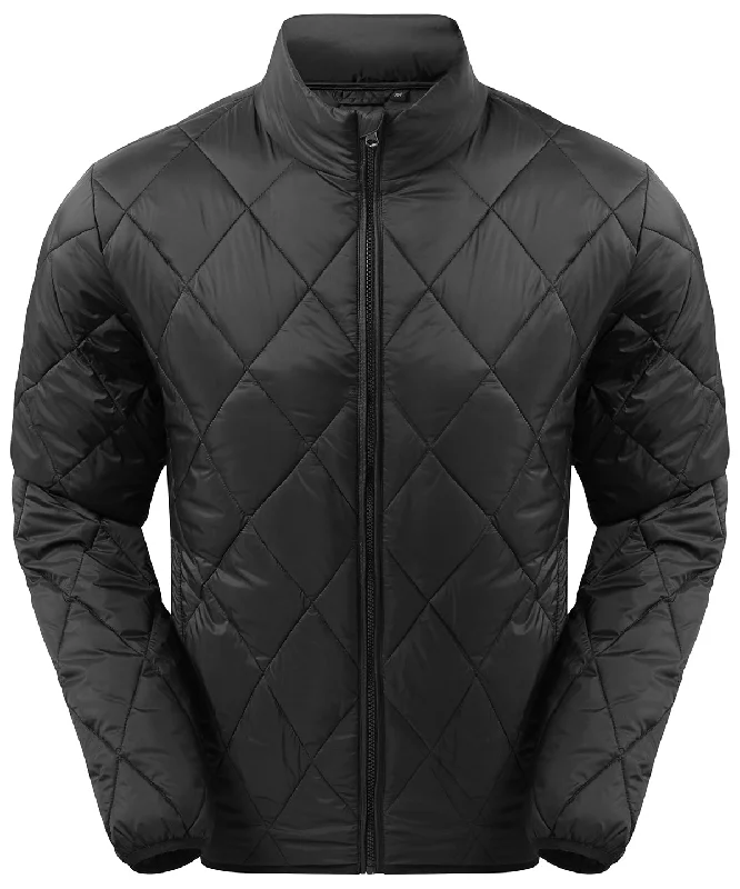 Limited Time Offer Diamond pane padded Jacket | Black