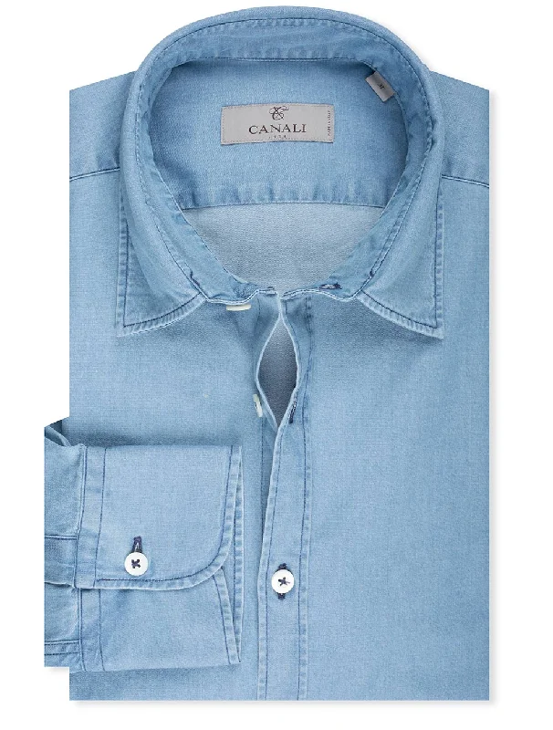 Members Only Denim Shirt Blue