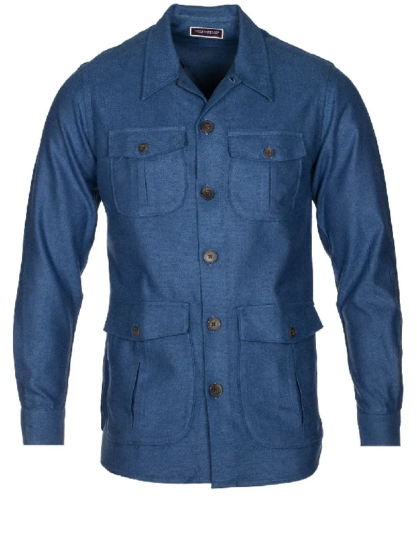Make Your Weekend Count with Savings Safari Shirt Blue
