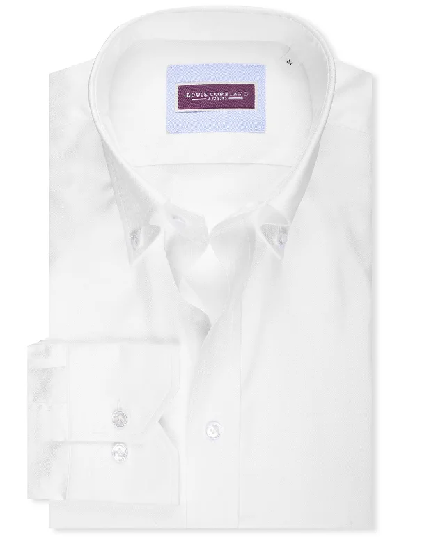 Stock Up Oxford Button Down Shirt White