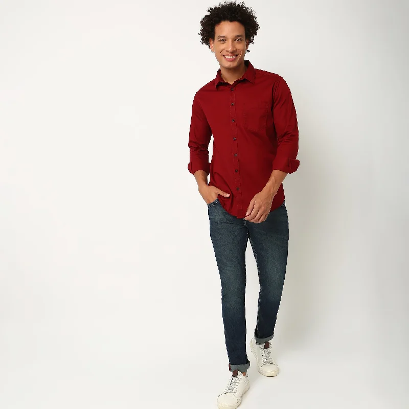 Limited Supply Free Spiritᵉˣ Shirt - 100% Cotton Twill - Slim Fit Solid Shirt