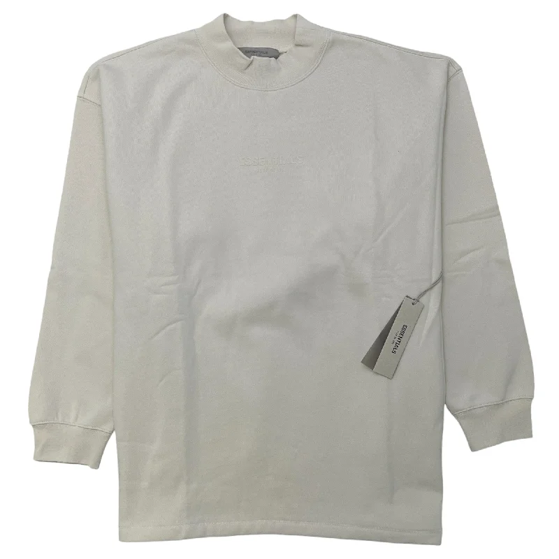 Midnight Sale Men's Relaxed Crewneck Logo Sweatshirt Cream Size L