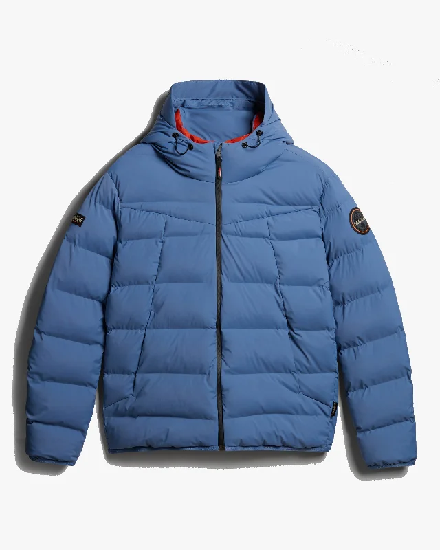 Overstock Napapijri Newton Puffer Jacket - Blue Horizon